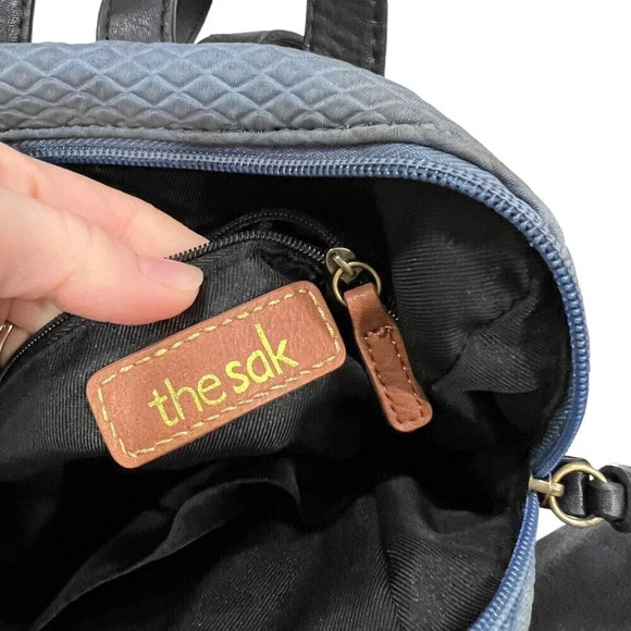 The Sak Denim Blue Olvera City Backpack - Picture 8 of 9